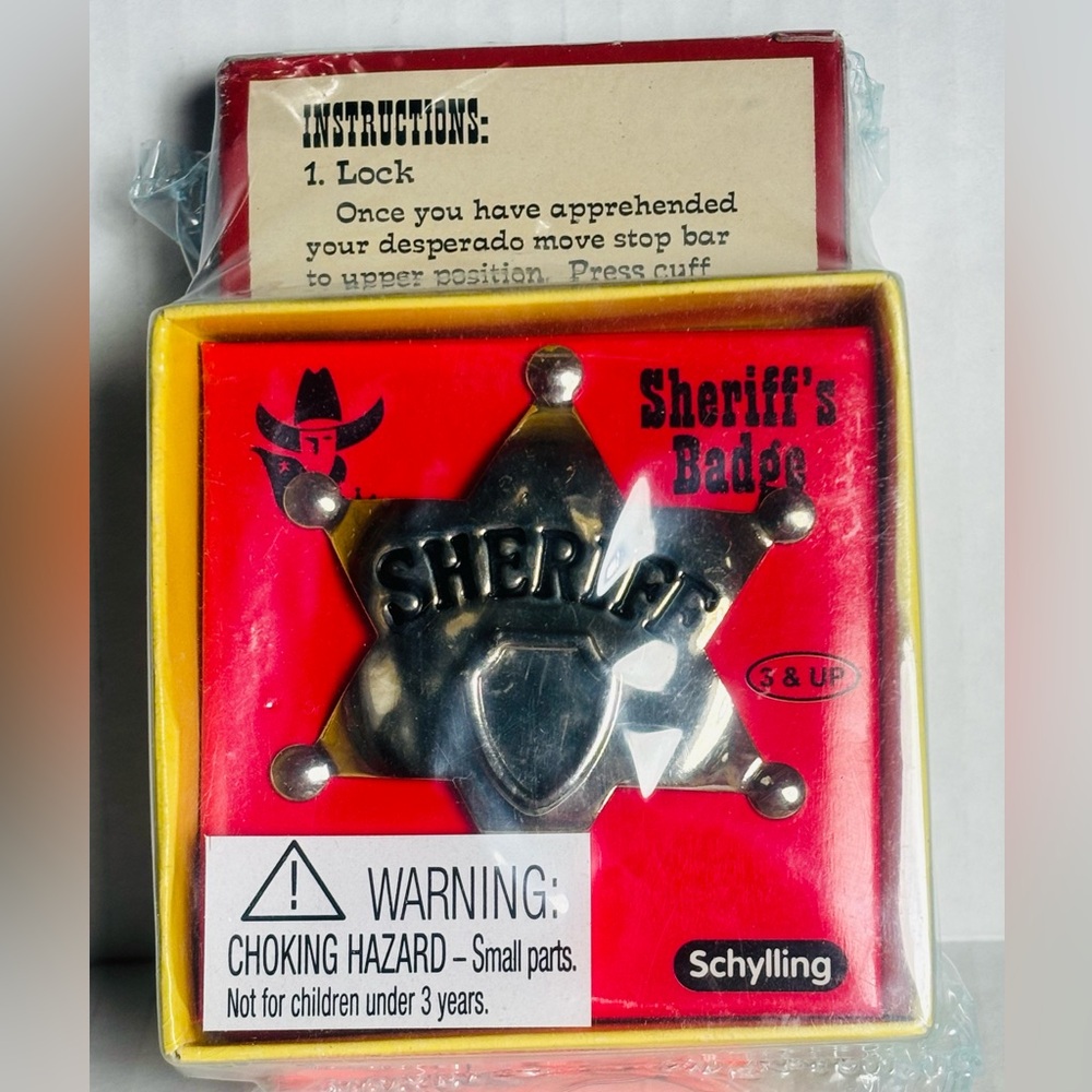 Schylling Sheriff's Badge and Handcuffs